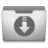 Aluminum Grey Downloads Icon